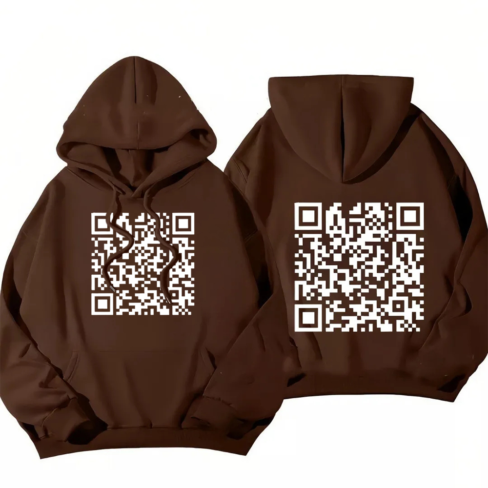 Funny FU QR Code Hoodie