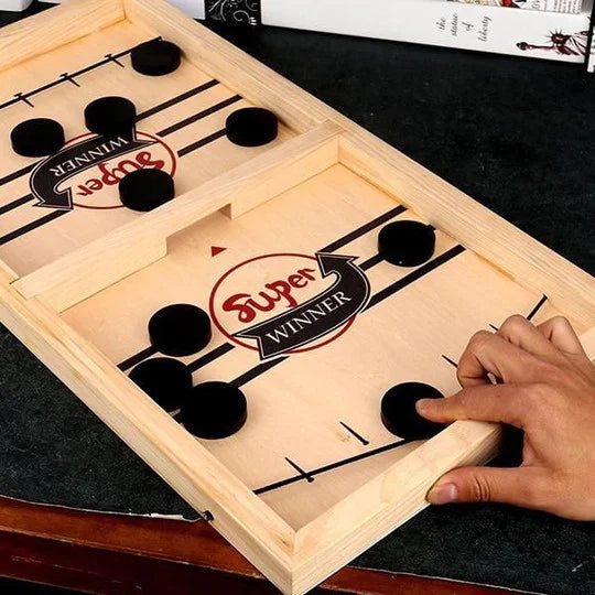 Best Interactive Game Ever - Fast Sling Puck Game - Christmas Gift For Family, Friends, Children