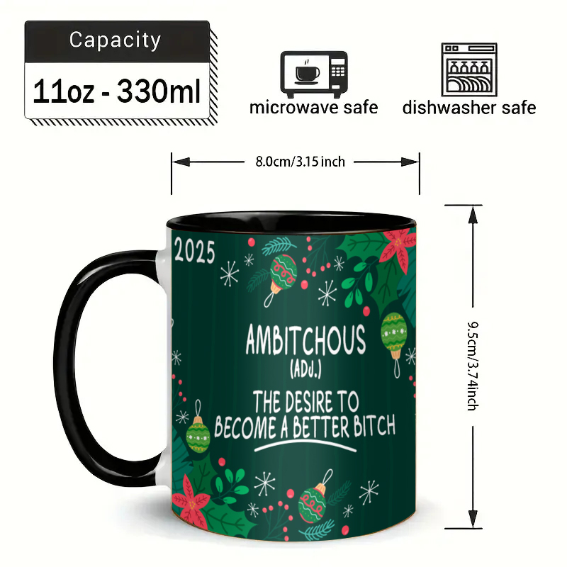 2025 Ambitchous Ceramic Coffee Mug