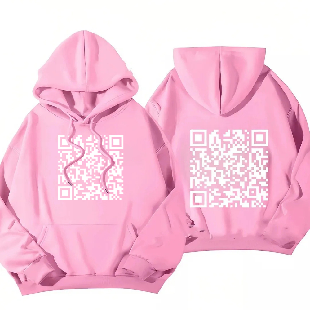 Funny FU QR Code Hoodie