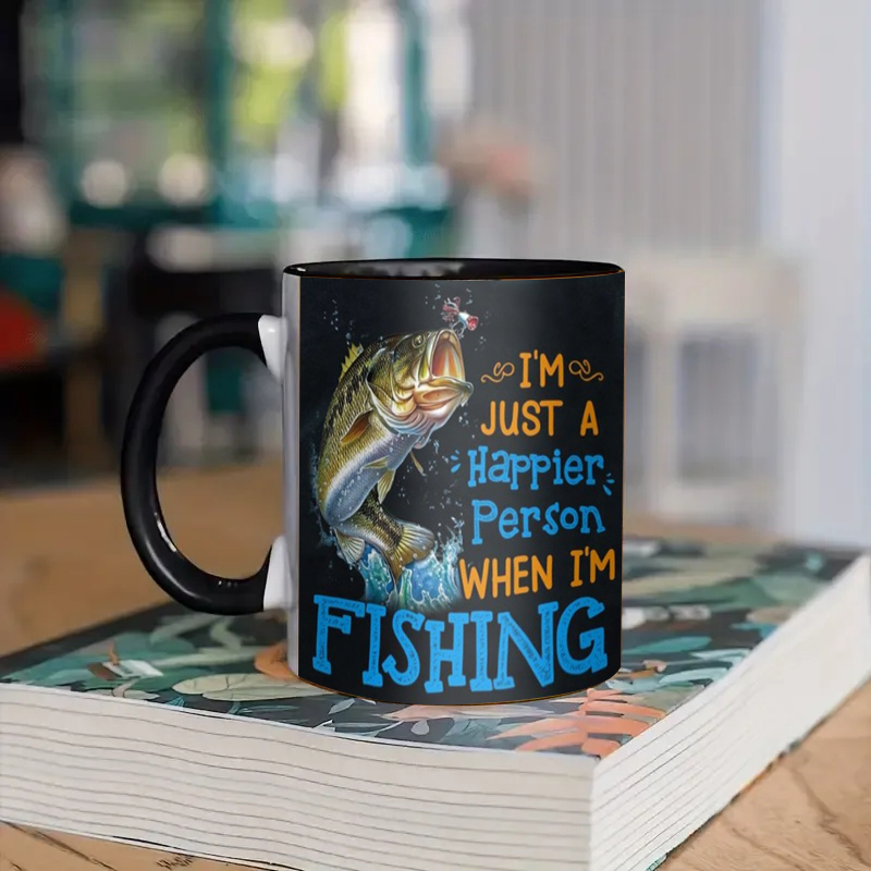🐟Happier Person-Fishing Mug