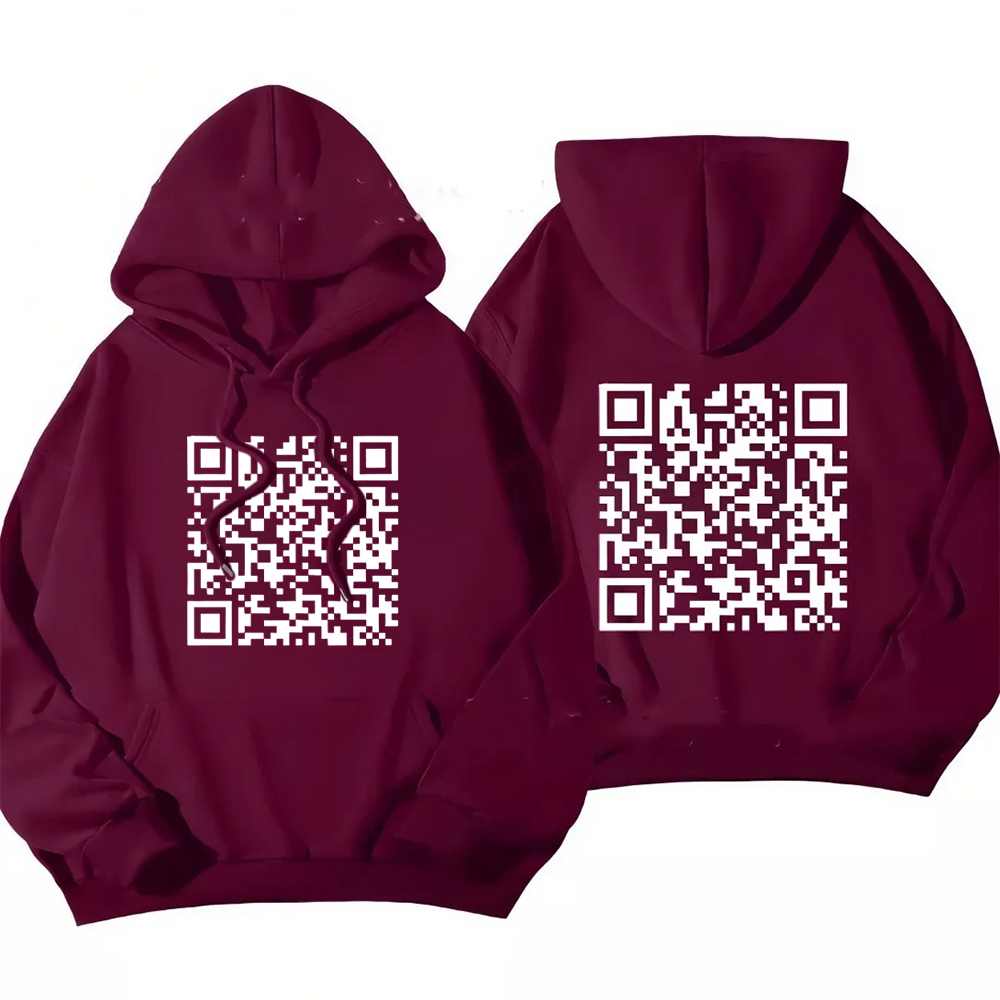 Funny FU QR Code Hoodie