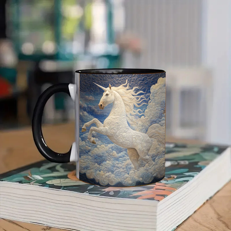 Horse on the Cloud Ceramic Coffee Mug