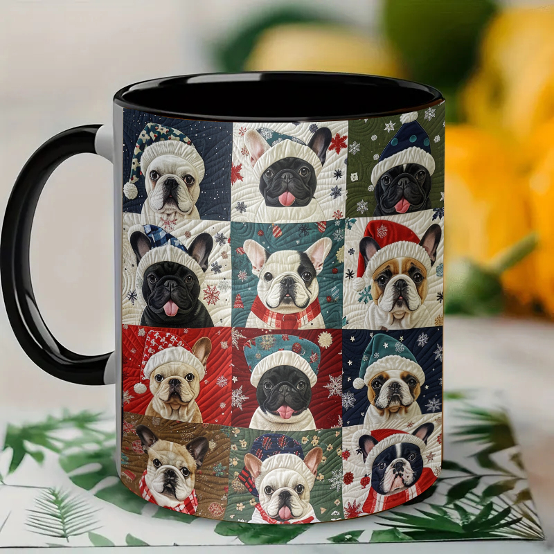 Christmas Dog Ceramic Coffee Mug