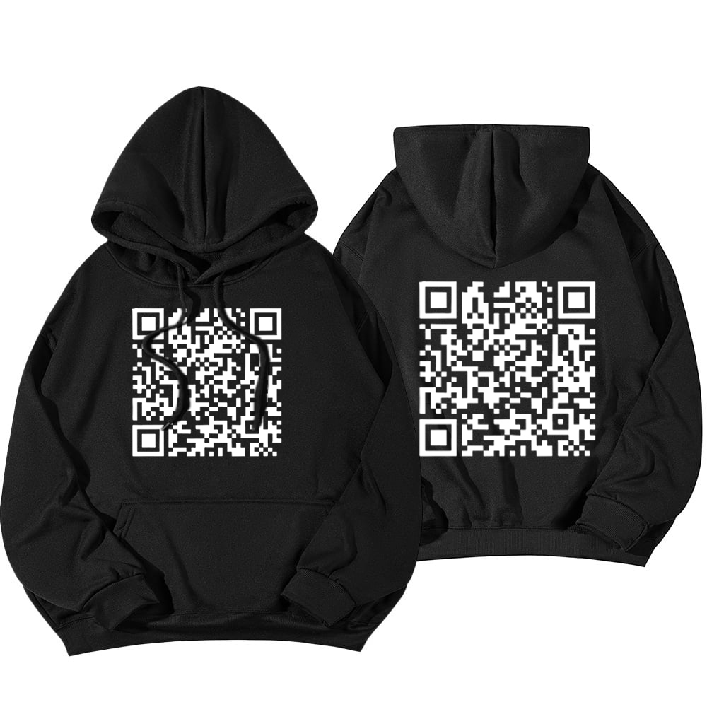 Funny FU QR Code Hoodie