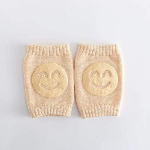 Baby 5-Pair Non-Slip Knee Pads, Thick Soft Contoured Fit for Crawling, Durable Fall Protection
