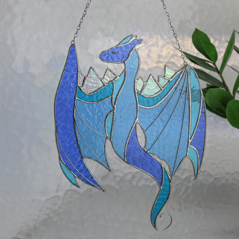 🌞Sun Catcher✨Dragon Glass Window Hanging