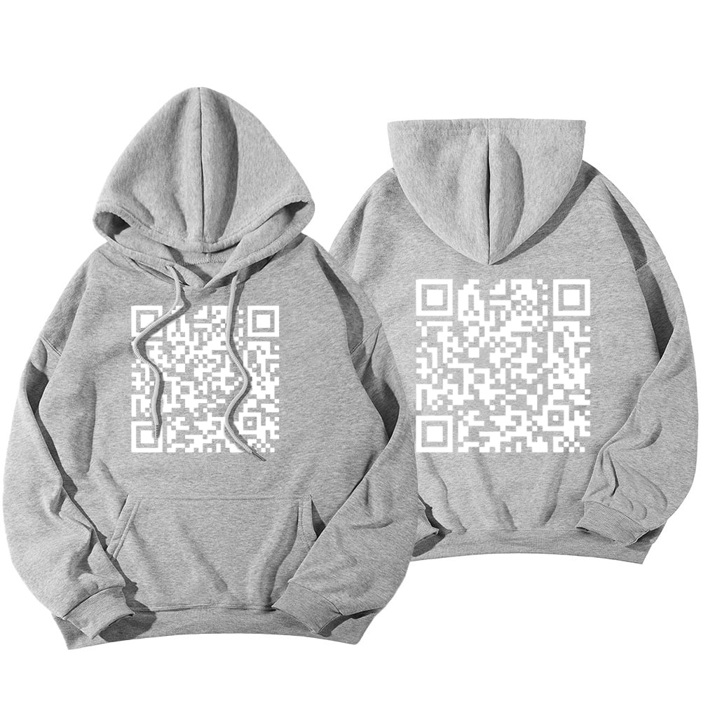 Funny FU QR Code Hoodie