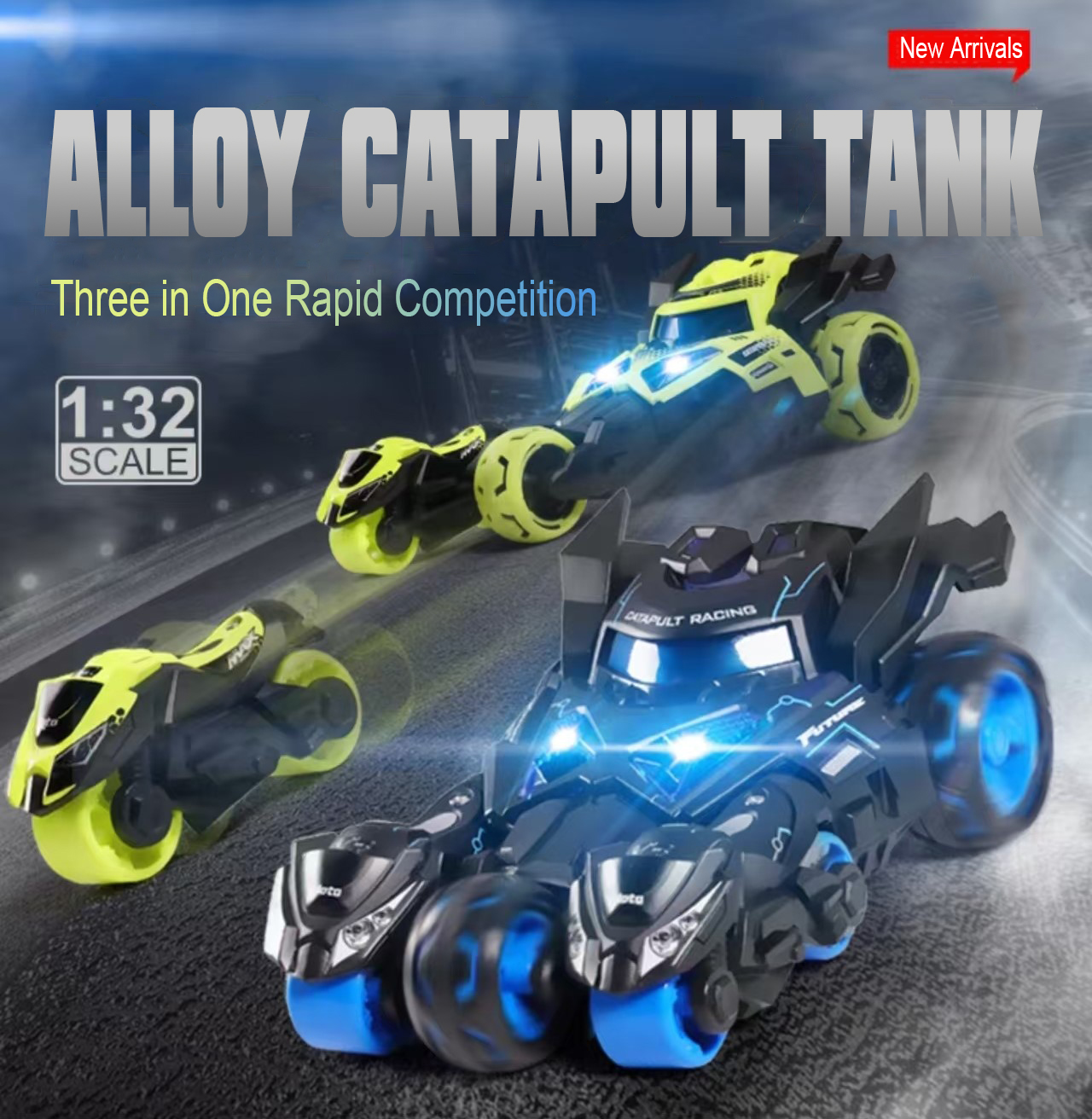 3-in-1 Action Vehicles – Battle Cars & Motorcycles