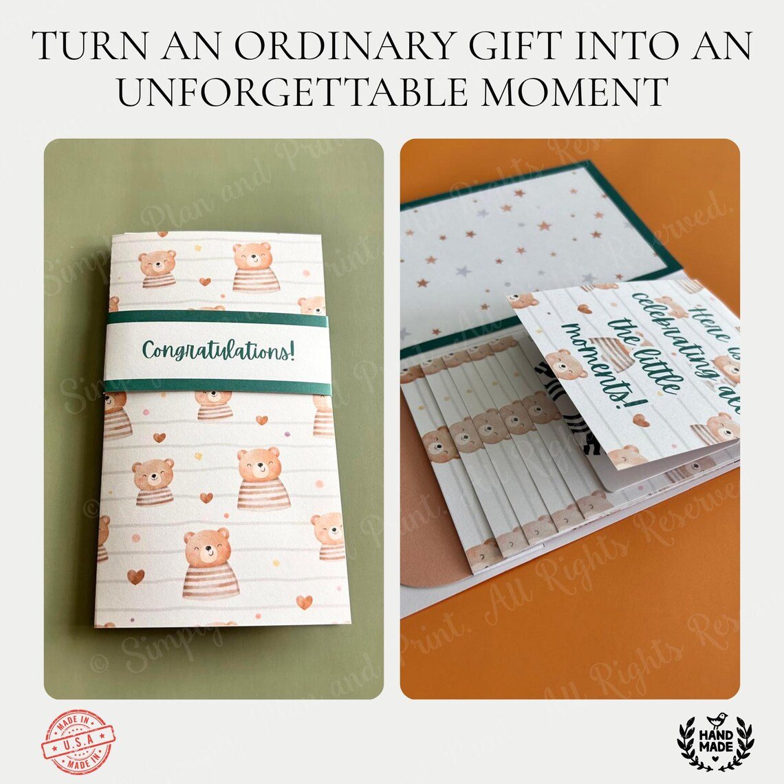 🎂✨ Handmade Waterfall Birthday Gift Card Booklet💖
