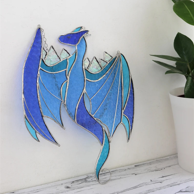 🌞Sun Catcher✨Dragon Glass Window Hanging