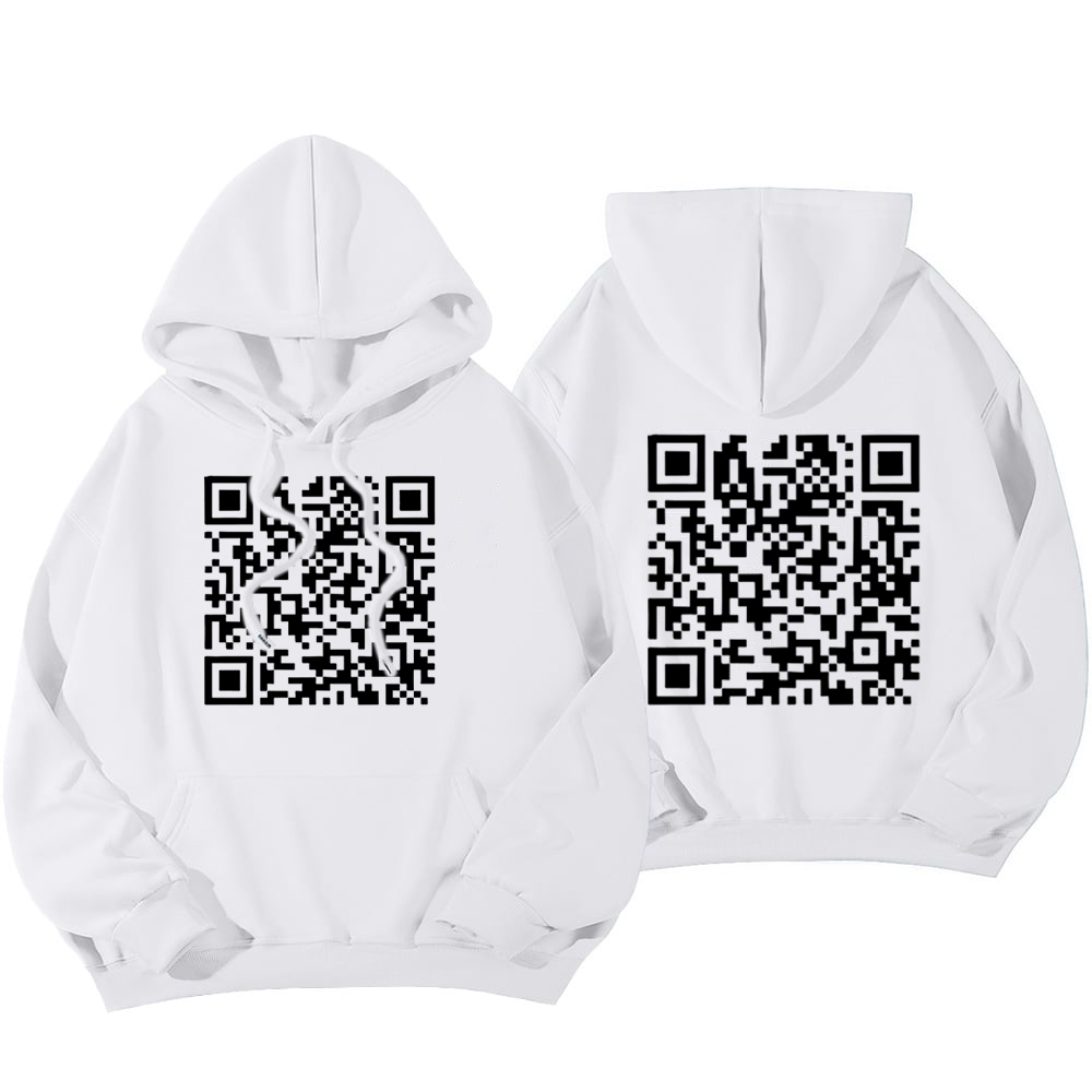 Funny FU QR Code Hoodie