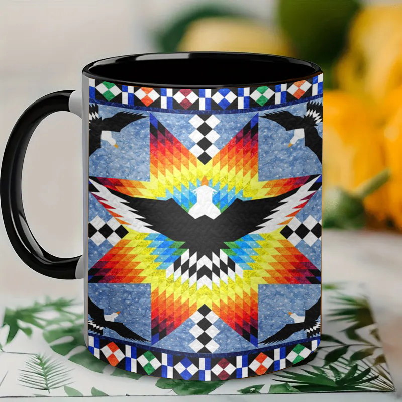 Eagle Native American Star Ceramic Coffee Mug
