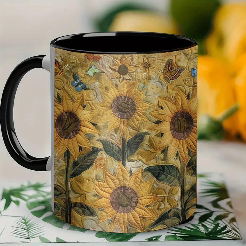 Sunflower Ceramic Coffee Mug