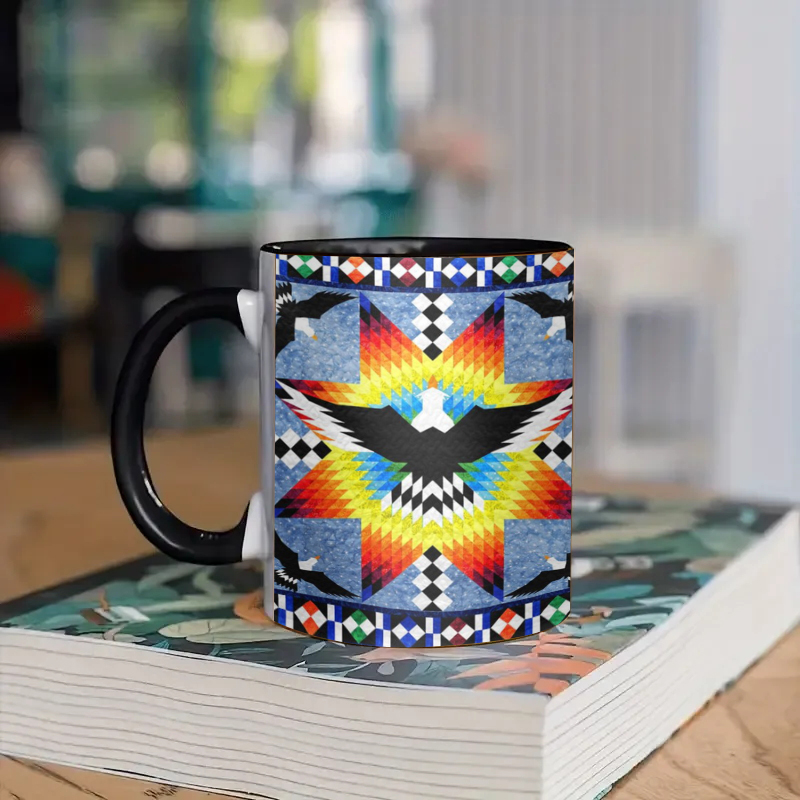 Eagle Native American Star Ceramic Coffee Mug