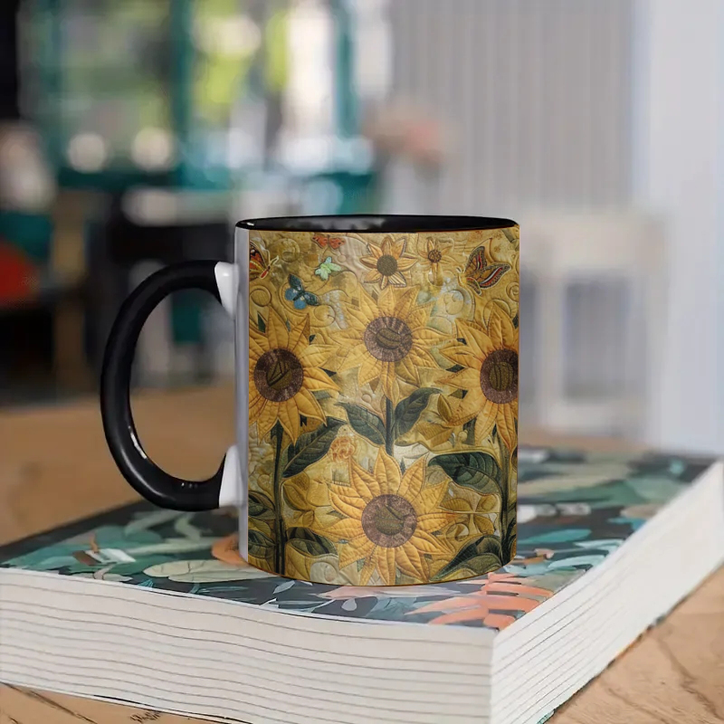 Sunflower Ceramic Coffee Mug