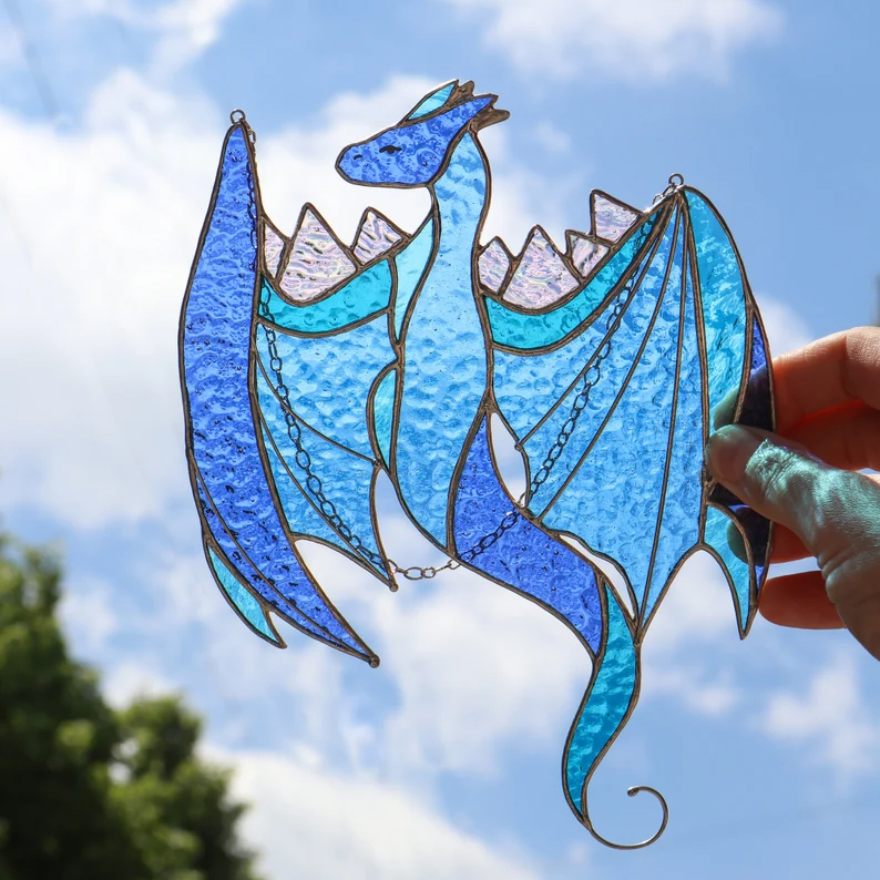 🌞Sun Catcher✨Dragon Glass Window Hanging
