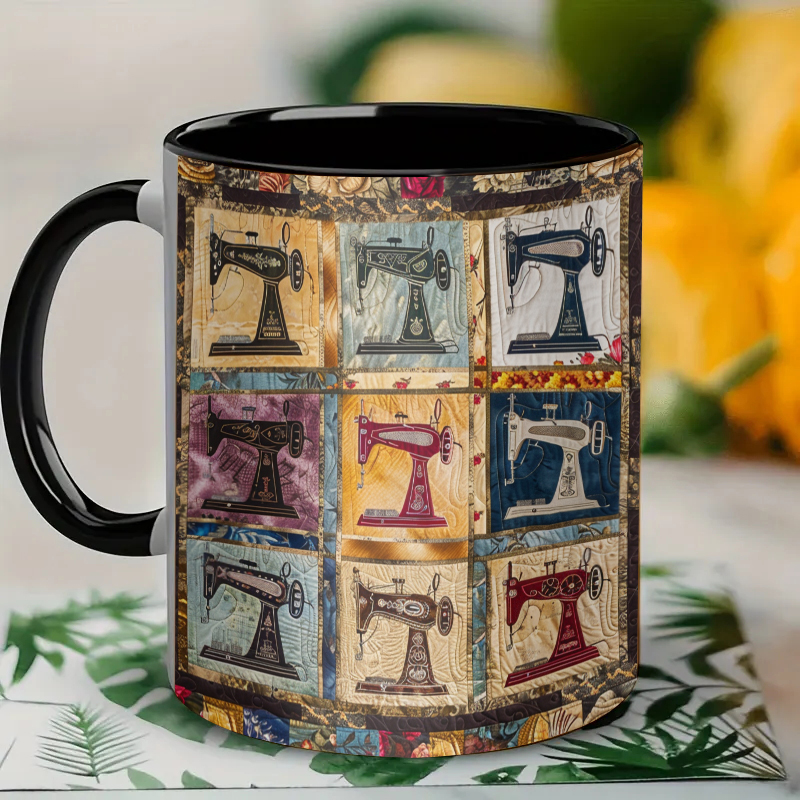 Vintage sewing Machines Ceramic Coffee Mug