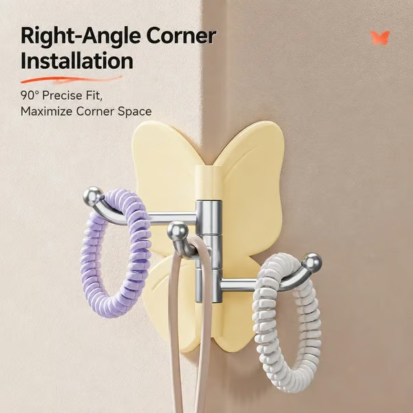 🔥2026 SALE - 🦋No Drilling Swivel Butterfly Hook