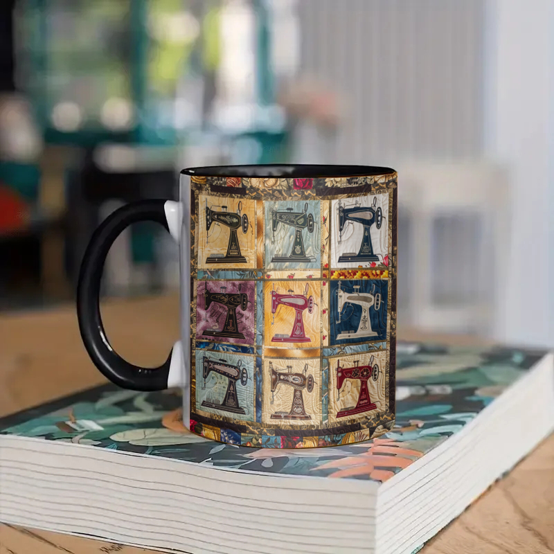 Vintage sewing Machines Ceramic Coffee Mug