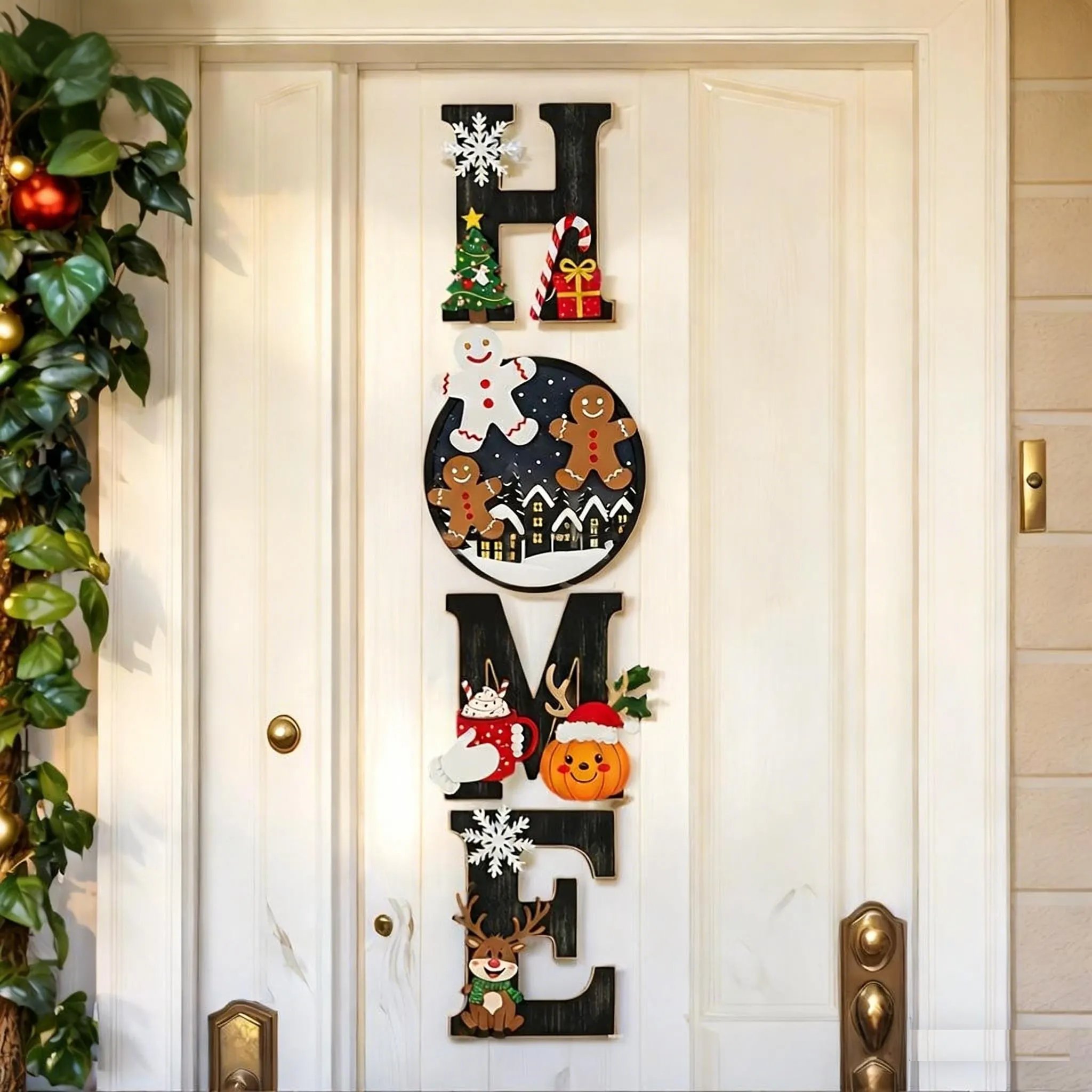 🎁Magical Christmas 'HOME' Letter Ornament Set