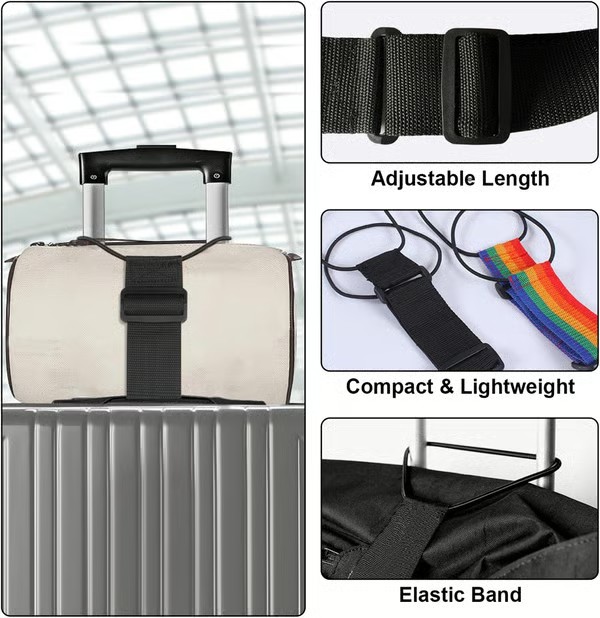 💥 2pack Multi Use Strong Adjustable Luggage Connector Straps