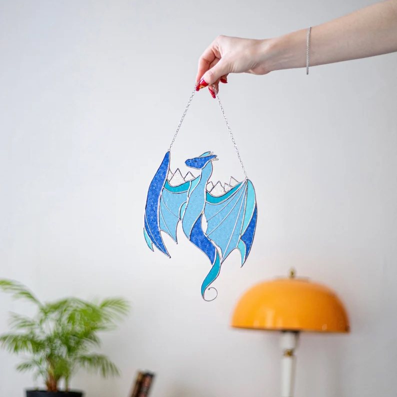 🌞Sun Catcher✨Dragon Glass Window Hanging