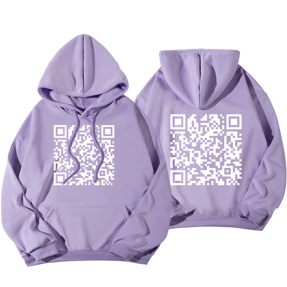 Funny FU QR Code Hoodie
