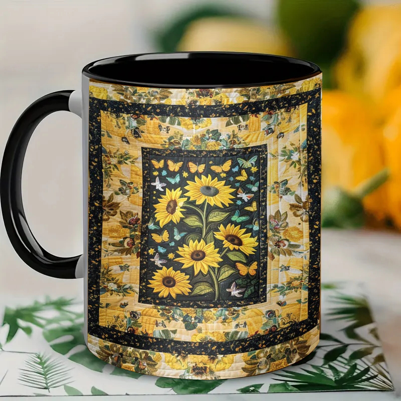 Sunflower Painting Ceramic Coffee Mug