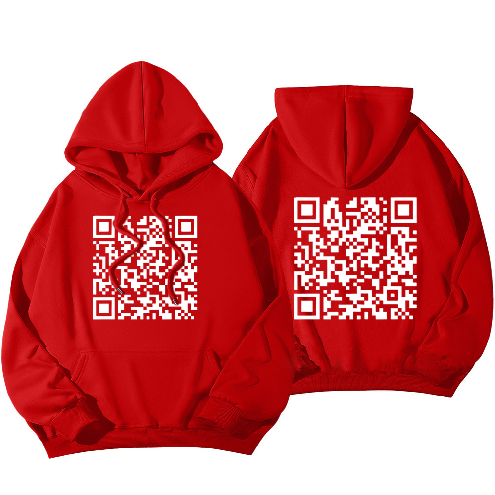 Funny FU QR Code Hoodie