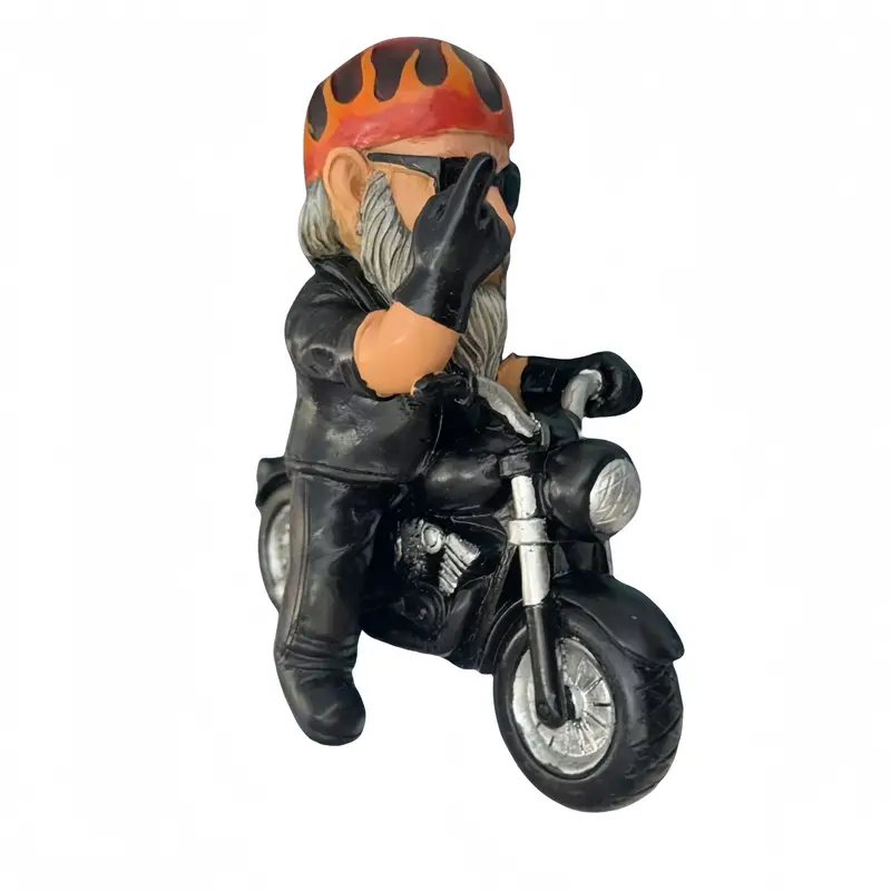 Biker Gnome from Hell – Garden Statue with Attitude