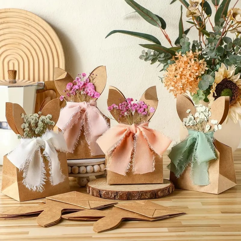 🐰Boho Bow Goodie Bags for Egg Hunts, Classroom Treats & Thoughtful Spring Surprises