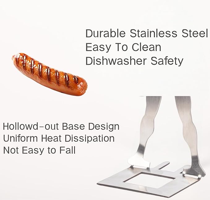 Funny BBQ Stand Muscle Man Hot Dog Holder