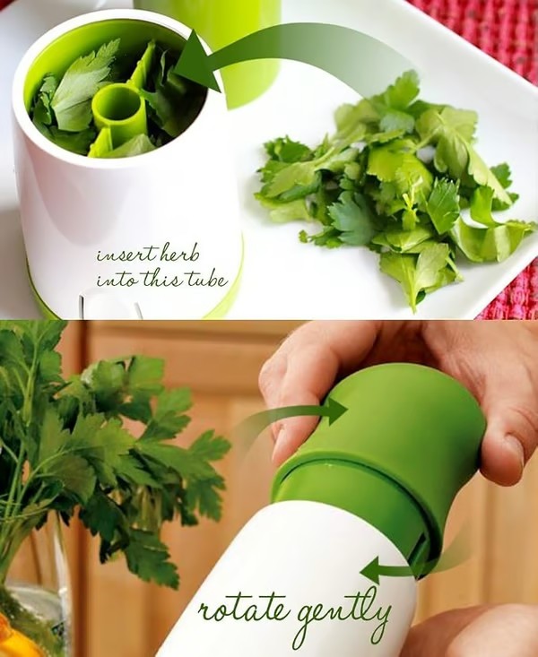 Herb Grinder, Parsley chopper Herb Mill Grinder,Spice Mill Parsley Shredder,Creative Cooking Tools