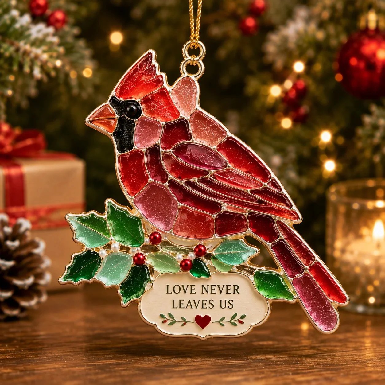 ❤✨ Stained Sea Glass Style Christmas Ornaments