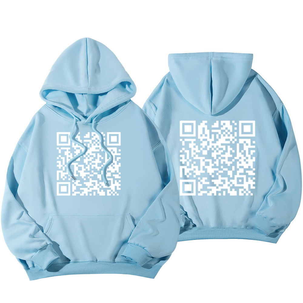 Funny FU QR Code Hoodie