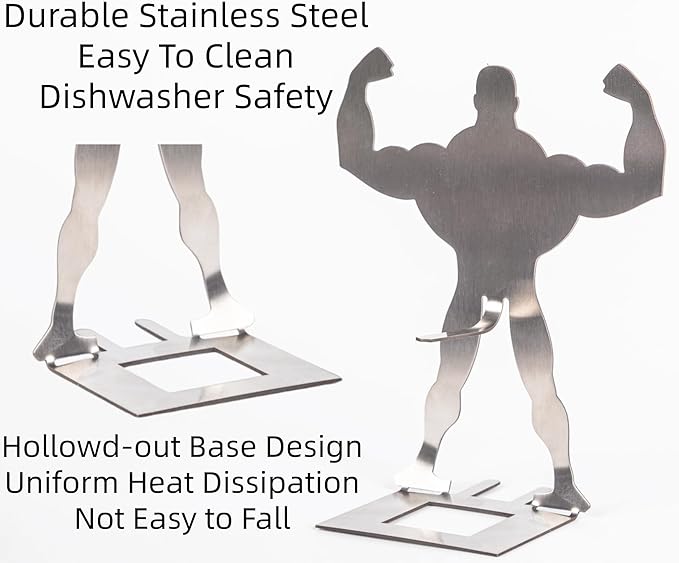 Funny BBQ Stand Muscle Man Hot Dog Holder