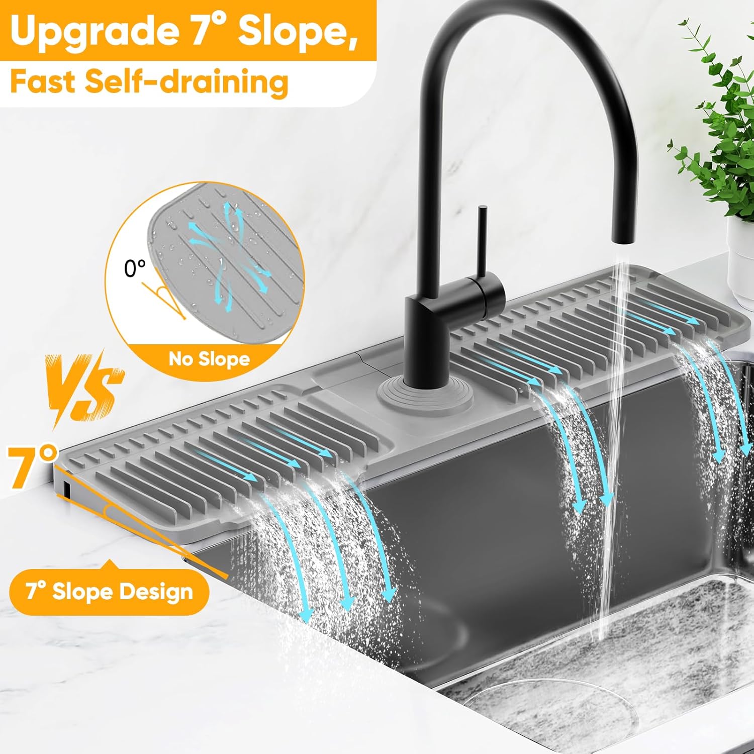 Kitchen Sink Faucet Mat