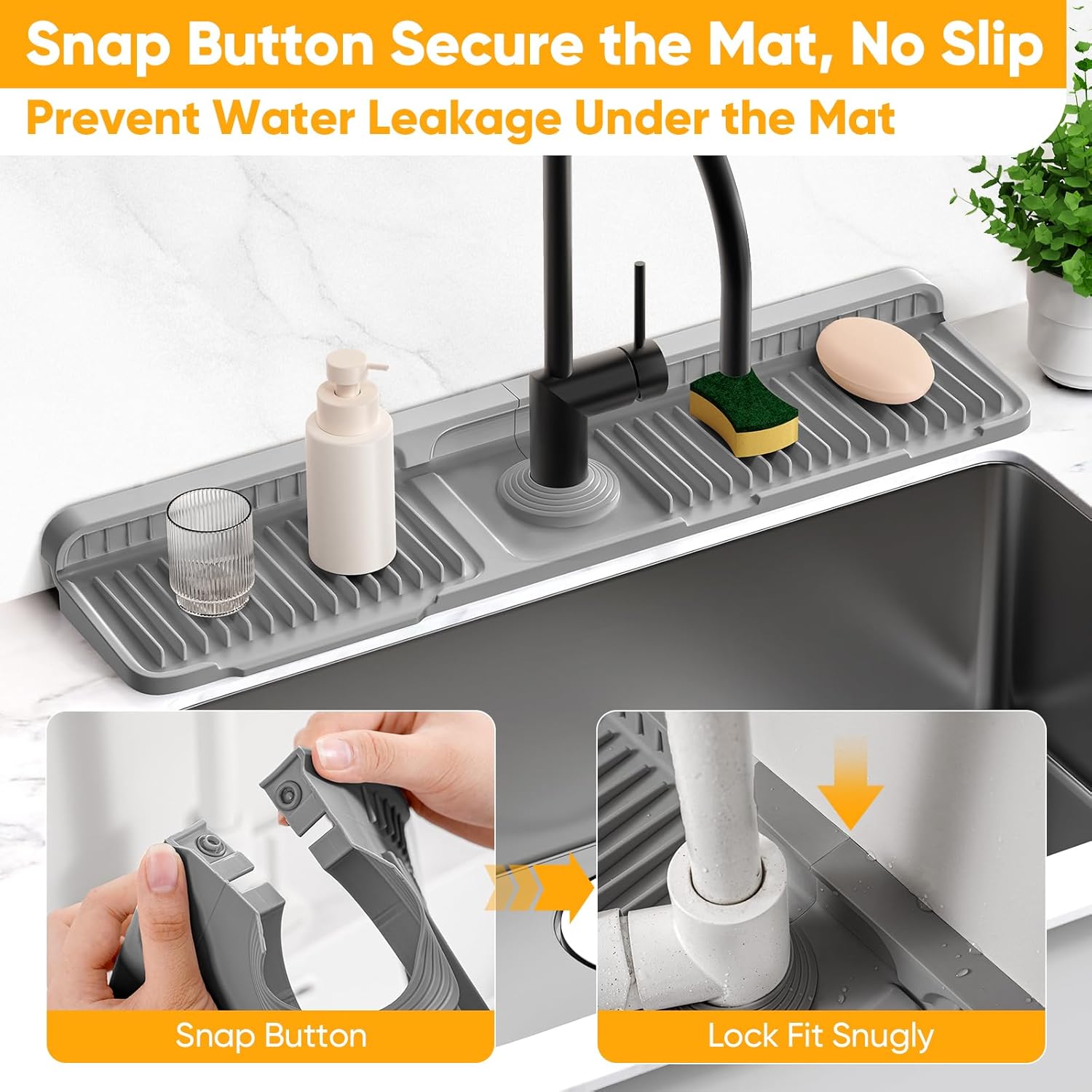 Kitchen Sink Faucet Mat