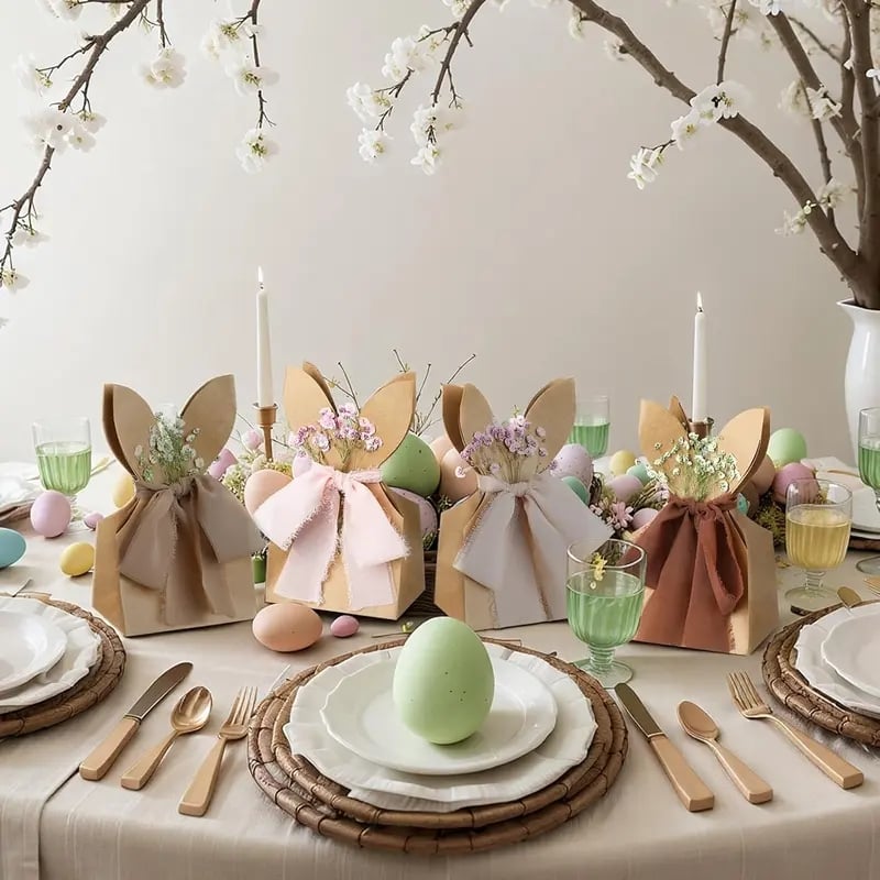 🐰Boho Bow Goodie Bags for Egg Hunts, Classroom Treats & Thoughtful Spring Surprises