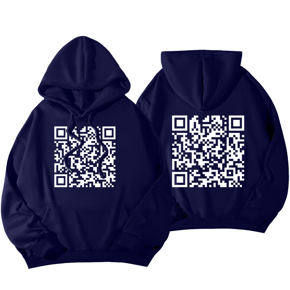 Funny FU QR Code Hoodie