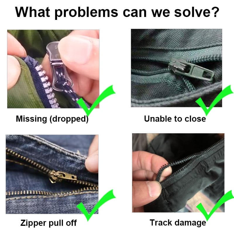 🎁Universal Zipper Repairer – Removable Zip Slider for Quick & Easy Repairs