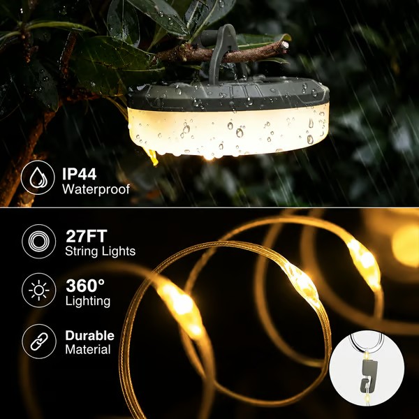 🏕️ Multi-Functional Camping Lantern – Collapsible Tent Light & Outdoor String Lamp 🌟