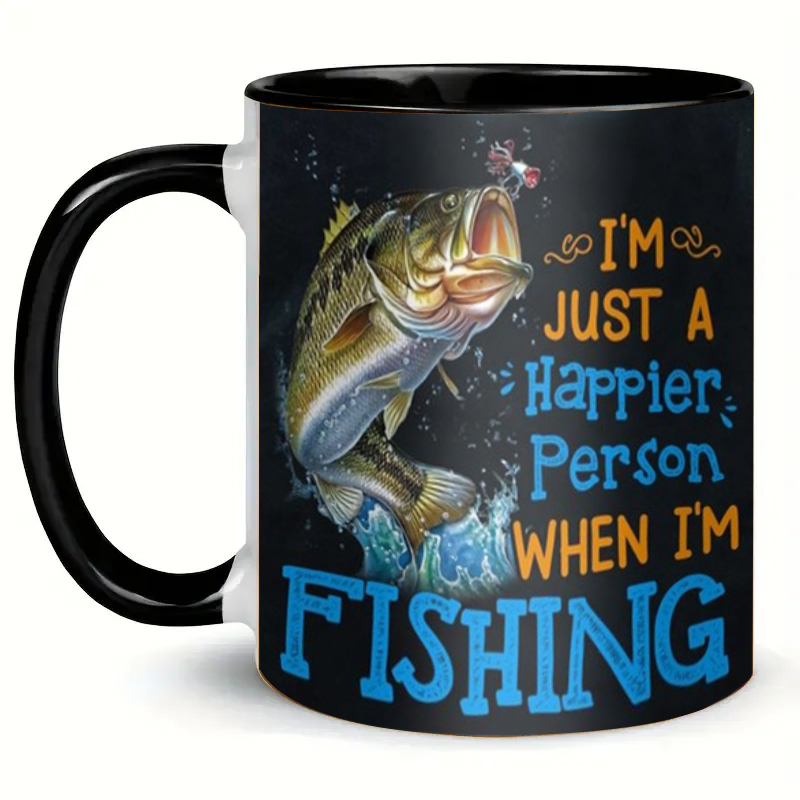 🐟Happier Person-Fishing Mug
