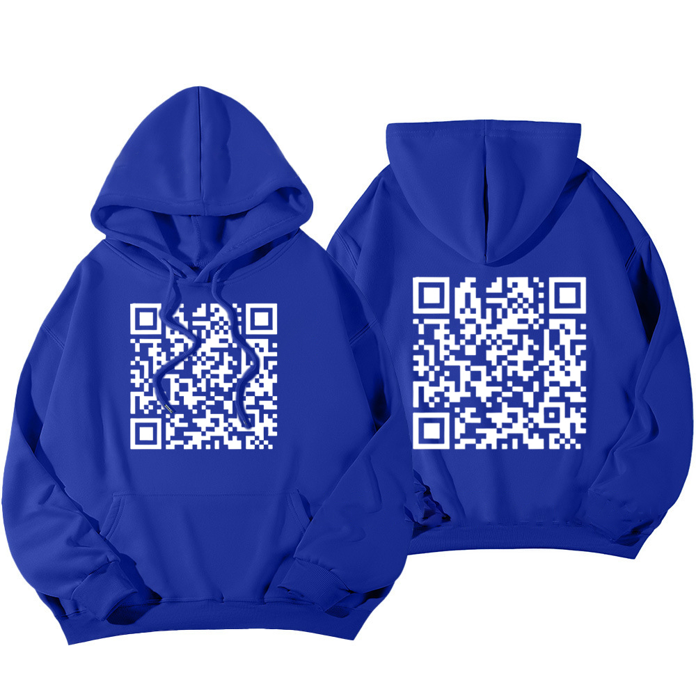 Funny FU QR Code Hoodie