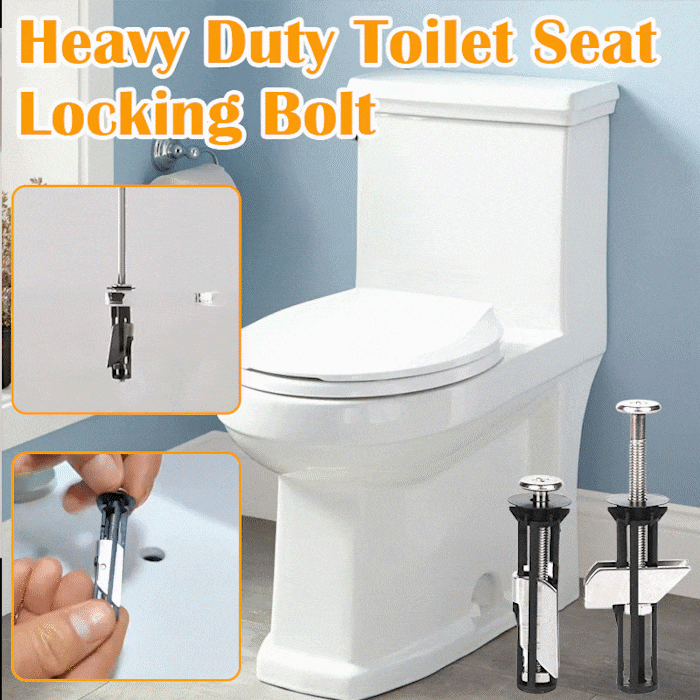 🔥Heavy Duty Toilet Seat Fastener Bolt kit(A Set of 2 Pcs)
