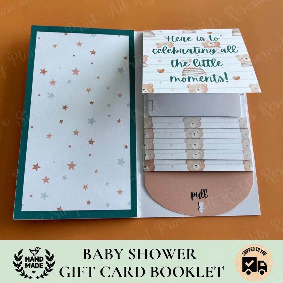 🎂✨ Handmade Waterfall Birthday Gift Card Booklet💖