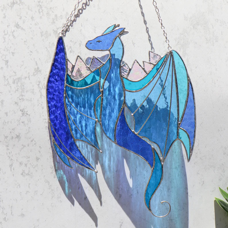 🌞Sun Catcher✨Dragon Glass Window Hanging