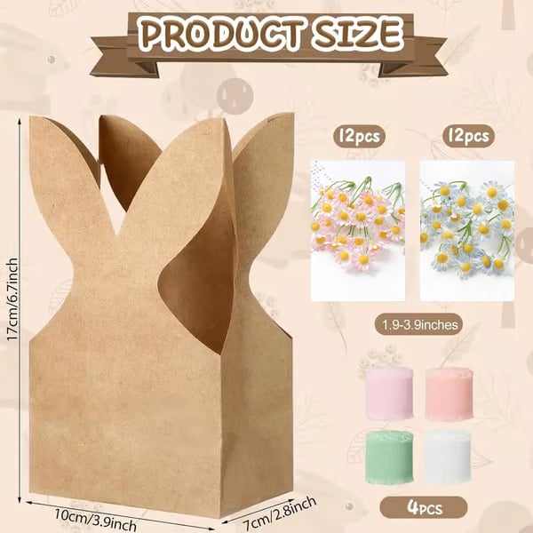 🐰Boho Bow Goodie Bags for Egg Hunts, Classroom Treats & Thoughtful Spring Surprises