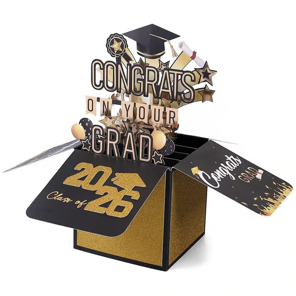 🎓Graduation Pop Up Card 2026 - 3D Happy Graduation Card with Envelope💌